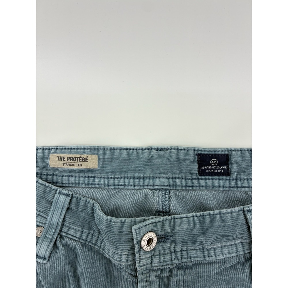 Adriano Goldschmied The Protege Straight Leg‎ Corduroy Pants 38X313Blue Grey USA